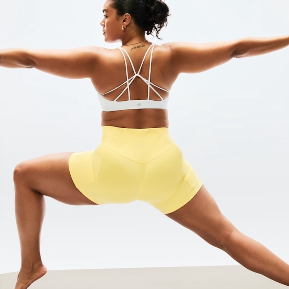 Athleta White Strappy Bralette